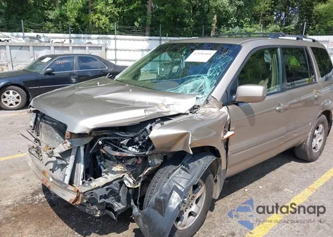 2006 Honda Pilot Ex-L from USA, damaged, VIN 2HKYF18556H564990